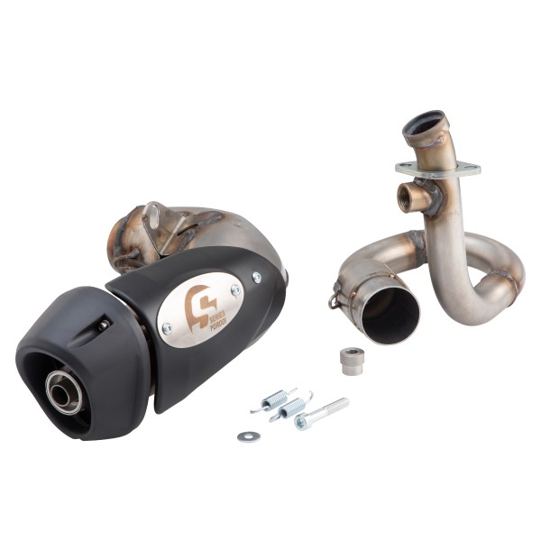 Scarico racing per Vespa GTS/​GTS Super/​GTV/​GT 60 125-300ccm i.e., 4T, LC, inox