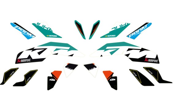Kit grafico KTM Factory per Duke 125 / 390 (Bj.17-)